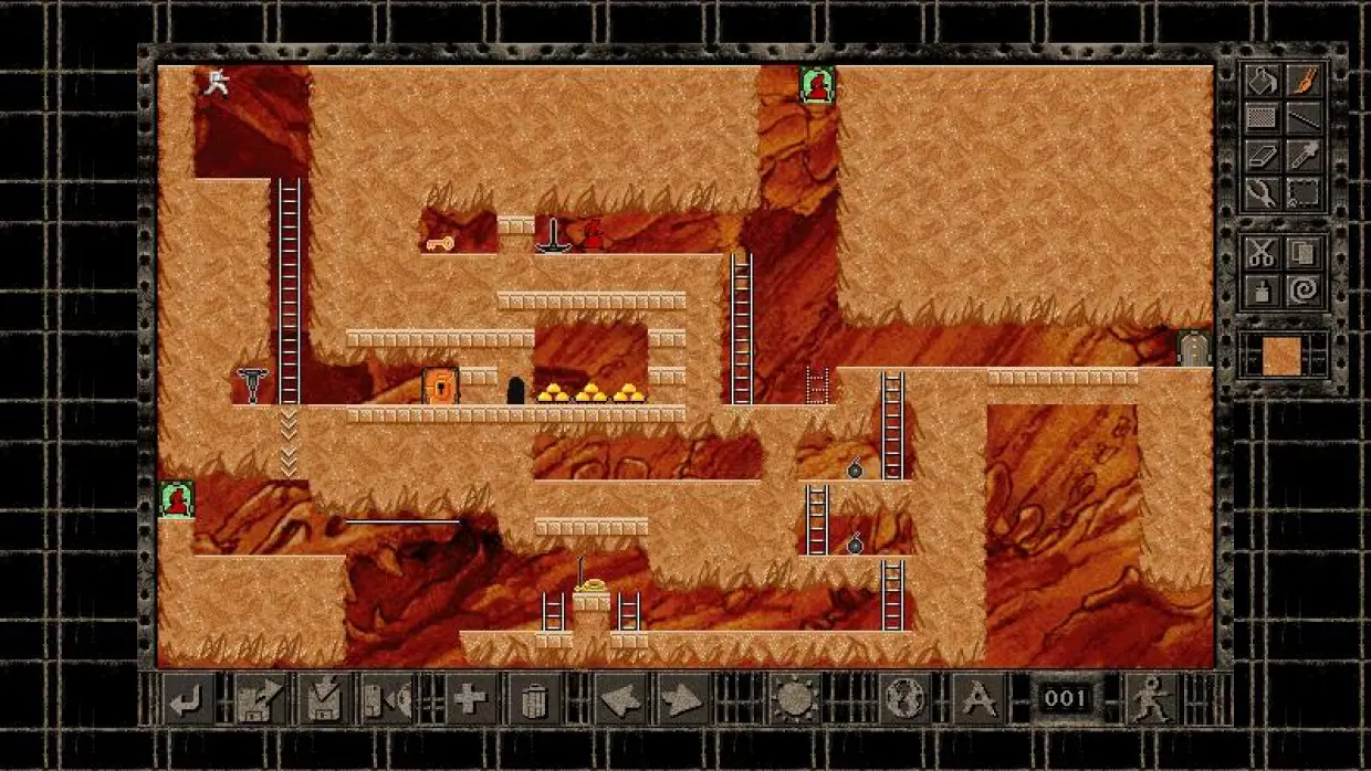Lode Runner level design experiment